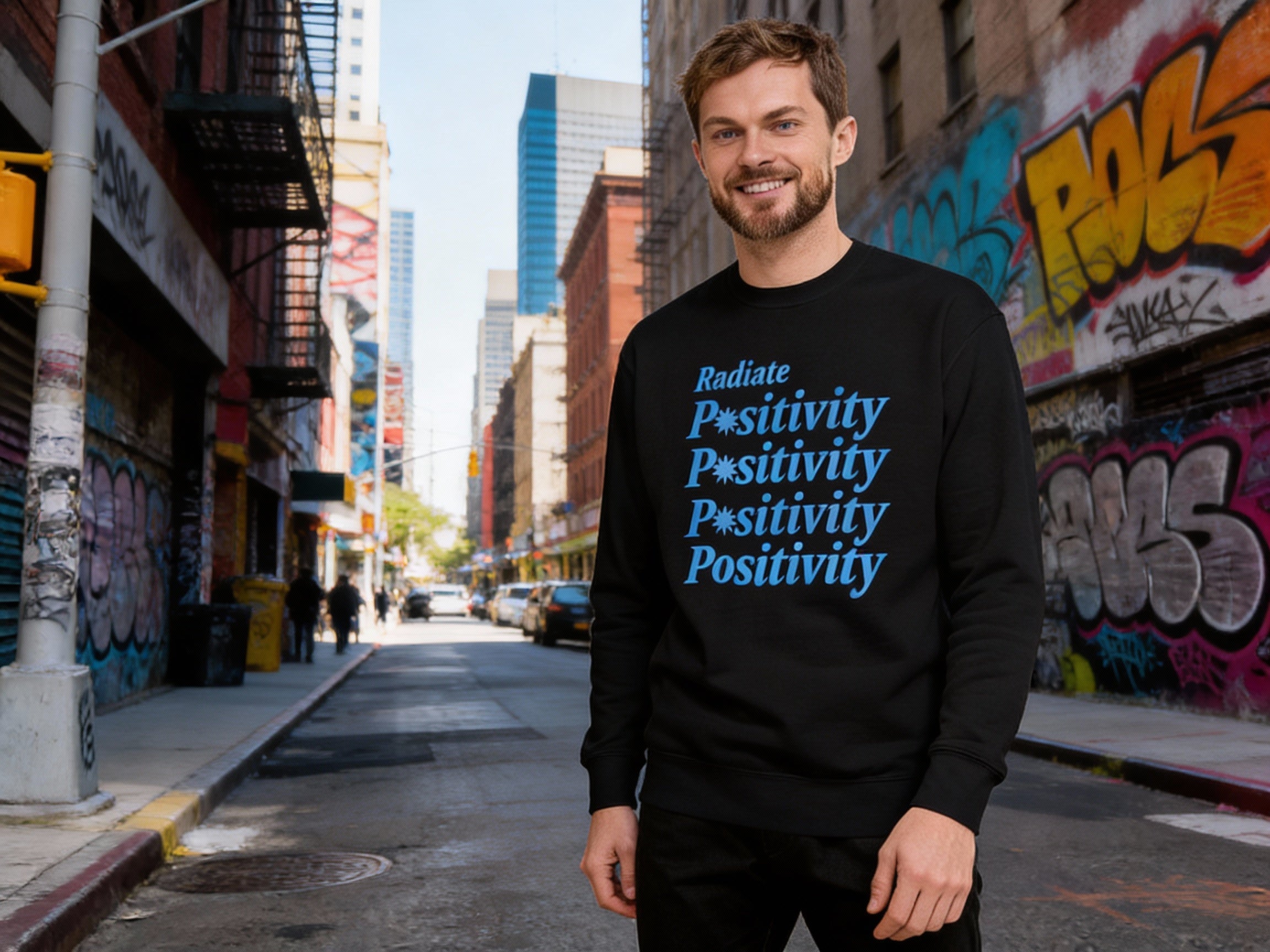 Radiate Positivity Unisex Premium Sweatshirt